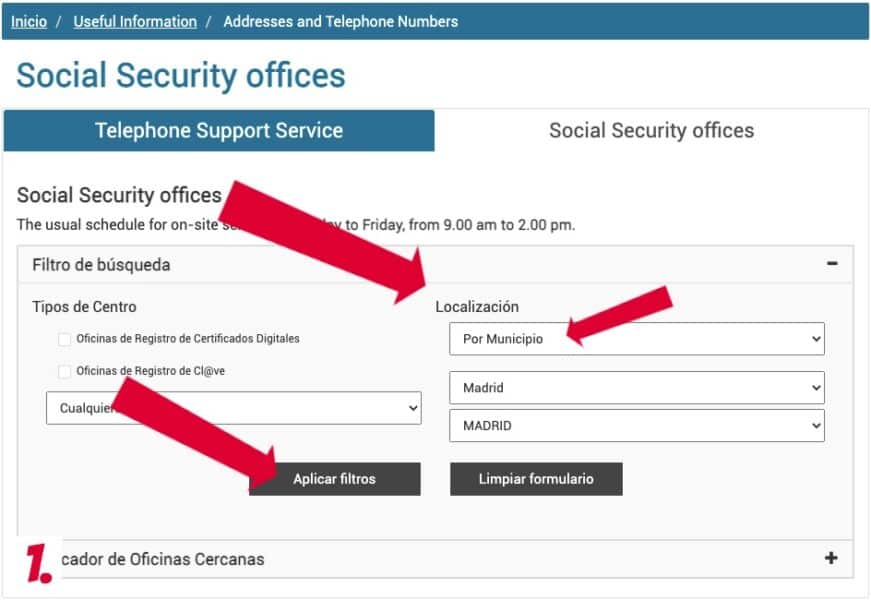 what is the social security number in spain