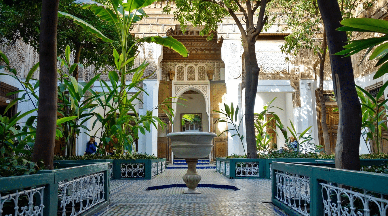 Travel to Morocco - Bahia Palace patio