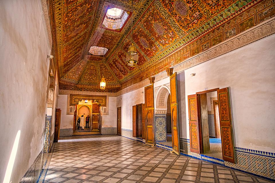 Travel to Morocco - Bahia Palace inside