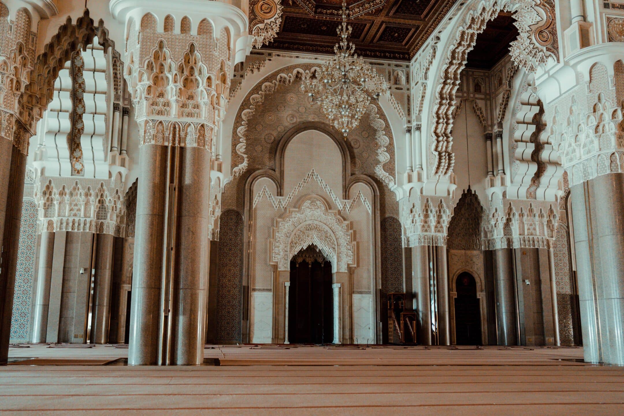 Travel to Morocco - Hassan II Mosque Casablanca inside