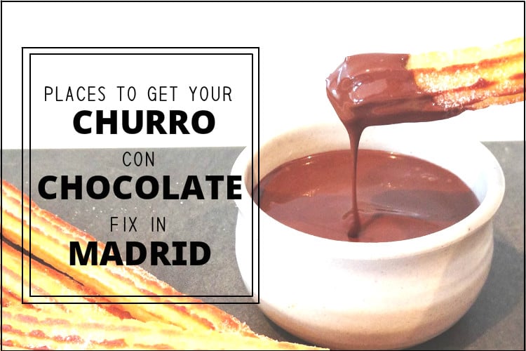 CHURRO CON CHOCOLATE IN MADRID