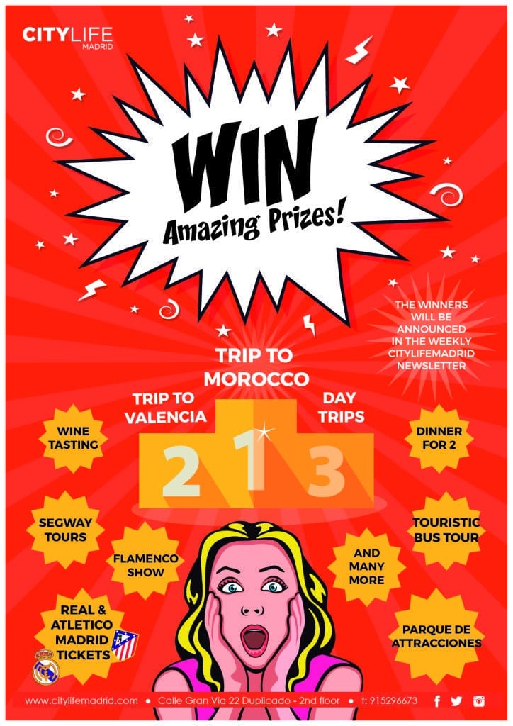 Win amazing prizes each week! | Citylife Madrid