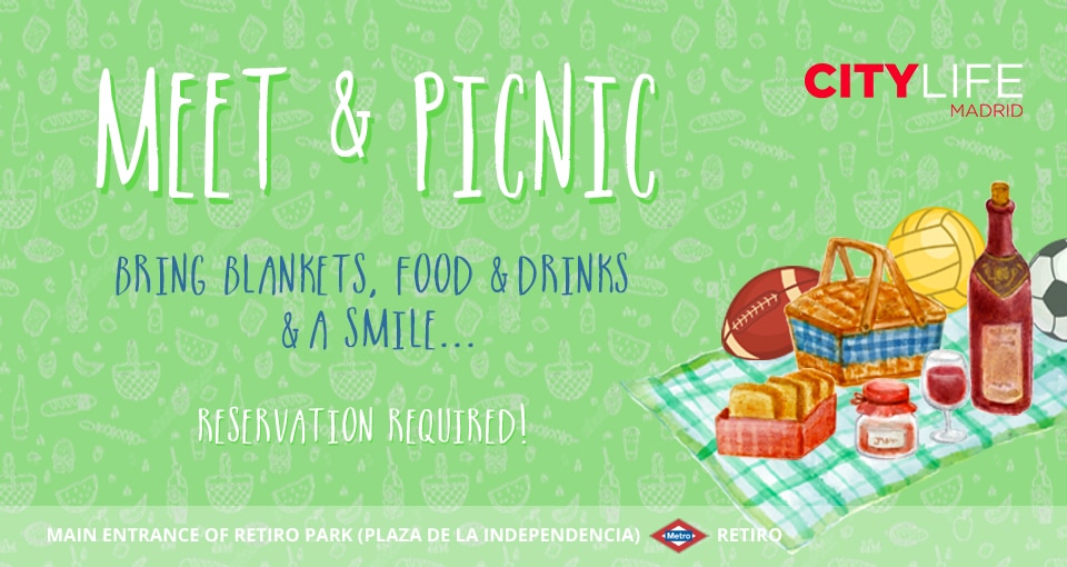 MEET & PICNIC: Time to enjoy Madrid's good weather! Join our FREE Activity!